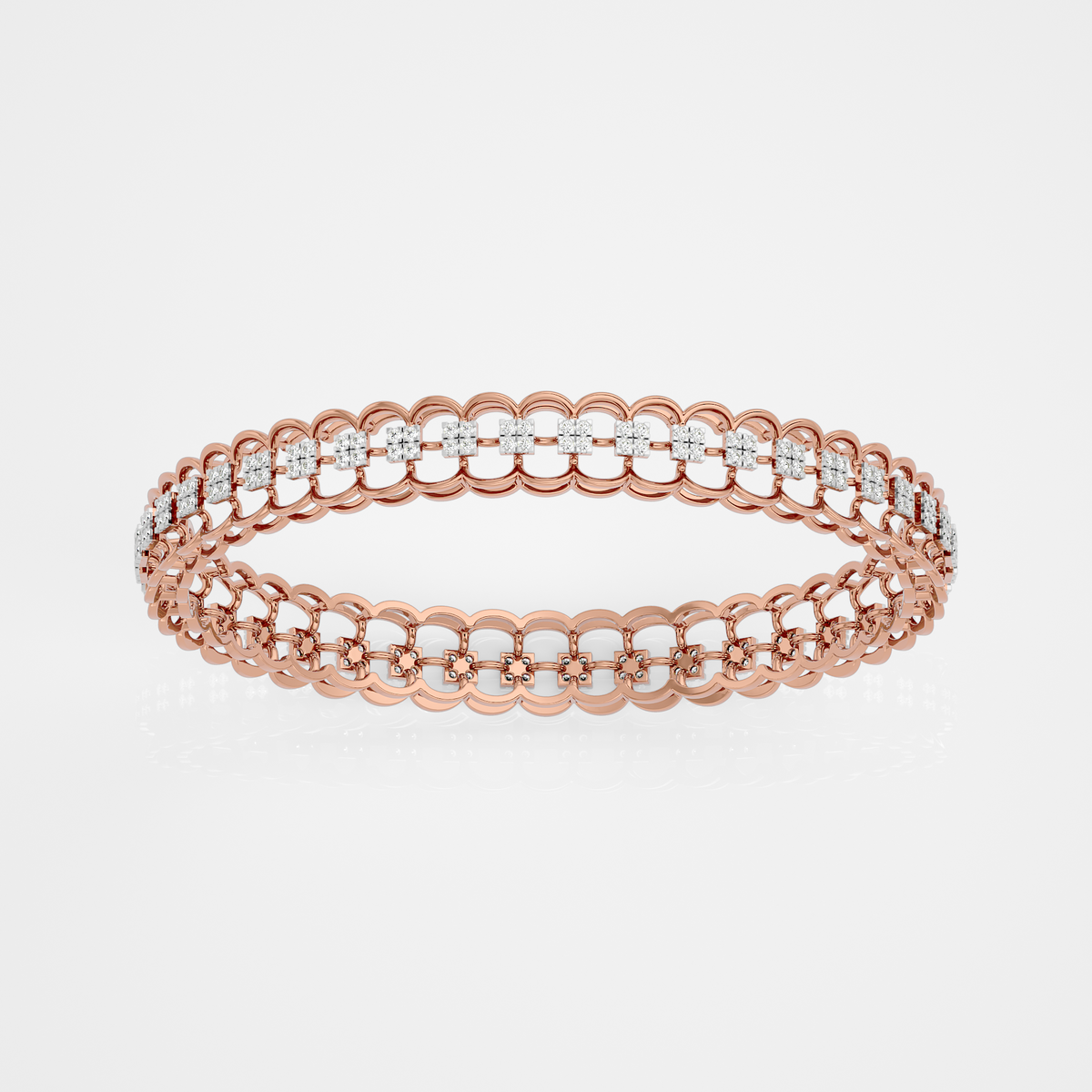Rose gold / 10 kt / 2-0