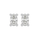 0.5 cts Oval studs - Basket Setting