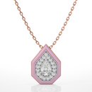 Pink Pear Pendant