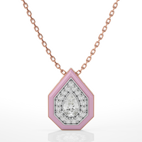 Pink Pear Pendant