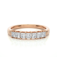 7 Princess-Cut Diamond Band
