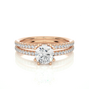Aurora Twist Ring - 0.8 ct round