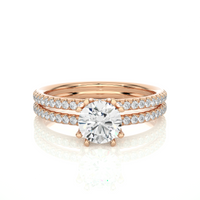 Aurora Twist Ring - 0.8 ct round