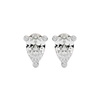 0.5 ct Pear studs - Basket setting