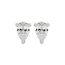 0.5 ct Pear studs - Basket setting