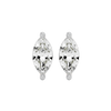 1 ct Marquise studs - Basket setting