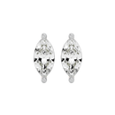 1 ct Marquise studs - Basket setting