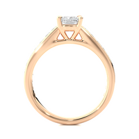 Cushion Cascade Ring - 1.1 ct cushion