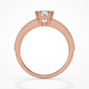 Round with baguettes - 1.5 ct round