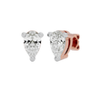 Pear studs - Basket setting