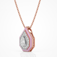 Pink Pear Pendant