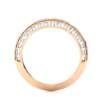Two-Row Edge Diamond Band