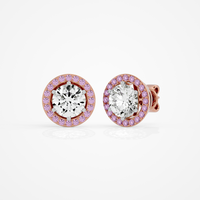 Amora Round Studs - 2.4 Round