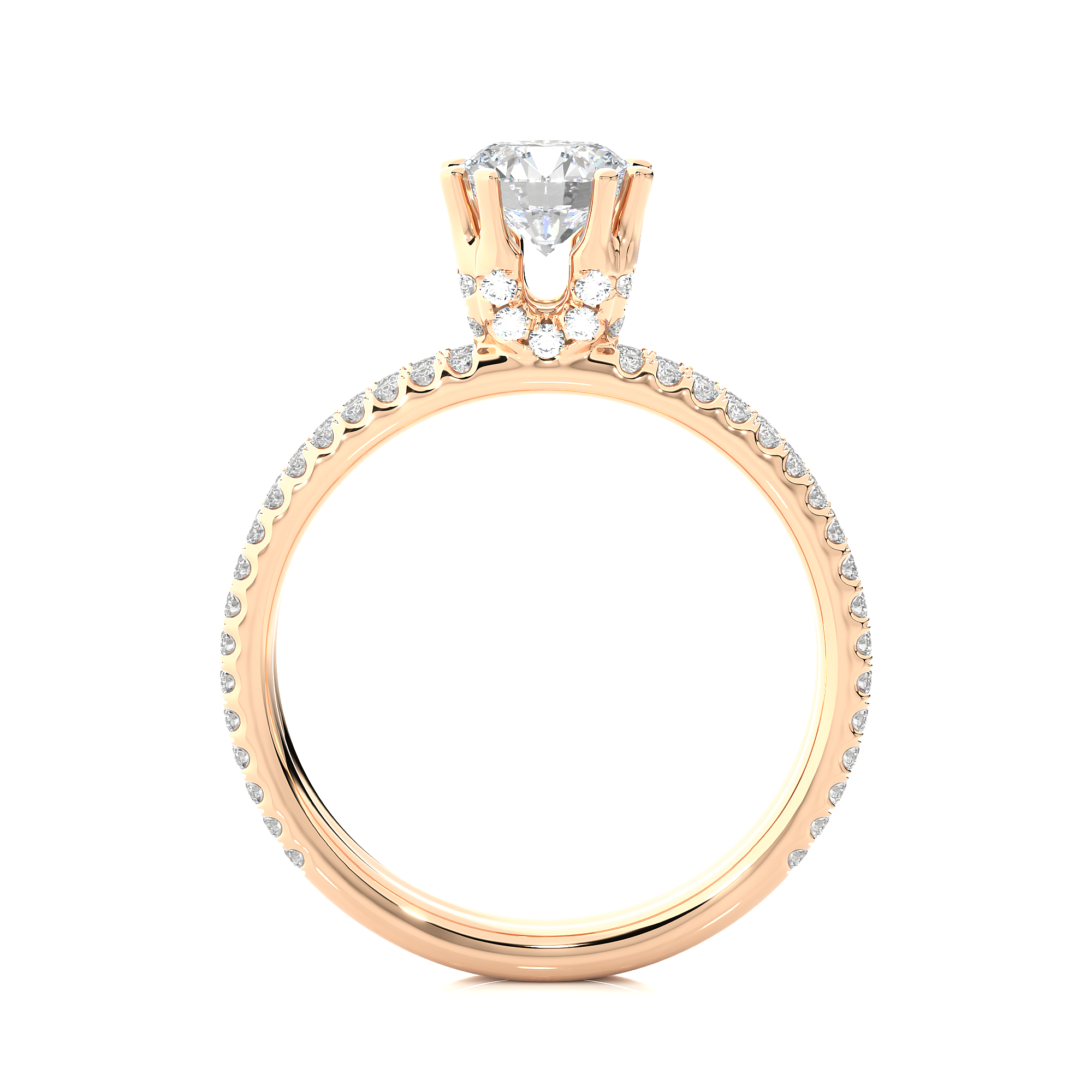 Aurora Twist Ring - 0.8 ct round
