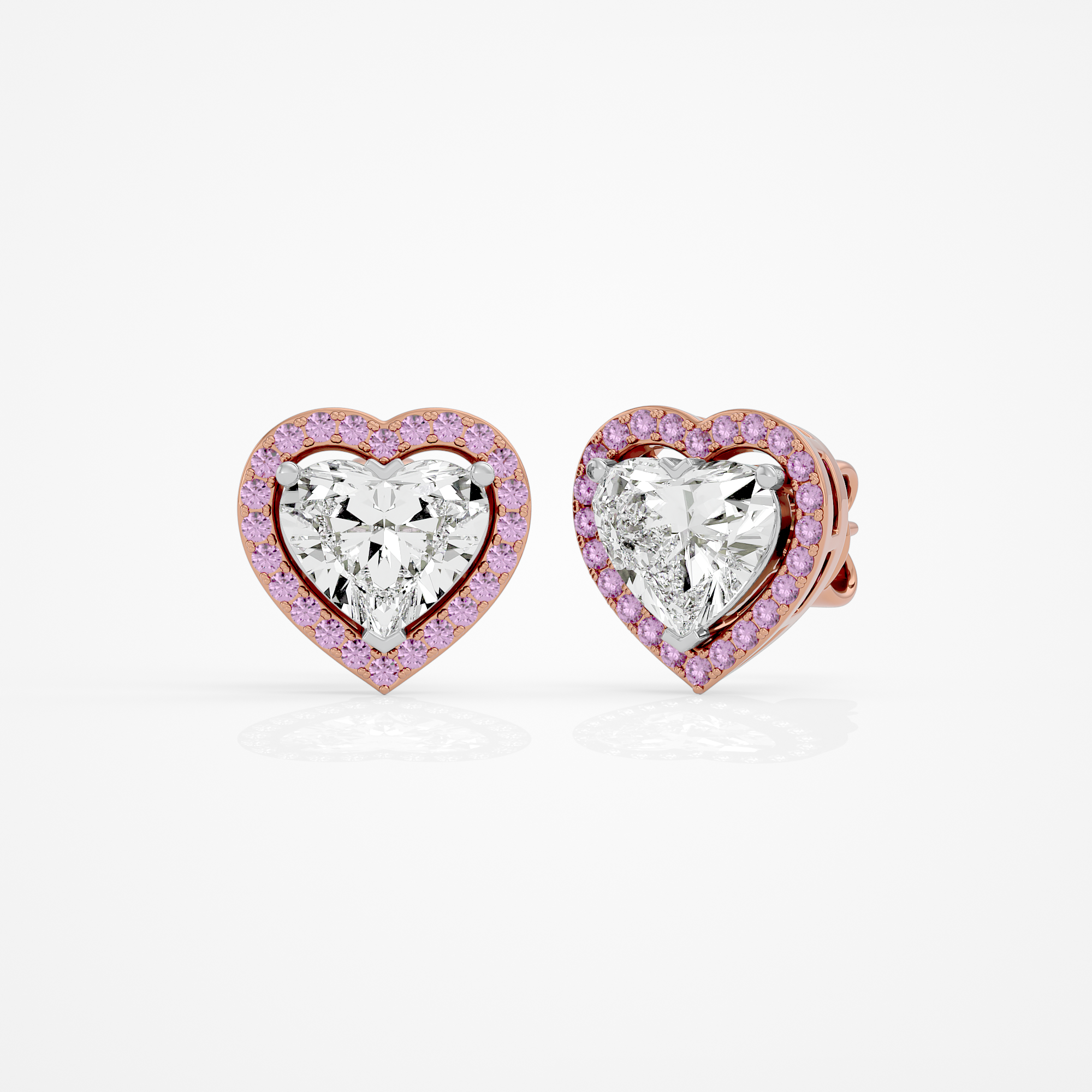 Amora Heart Studs