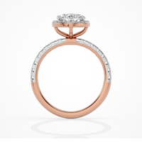 Seraphina Halo Ring - 1ct Oval