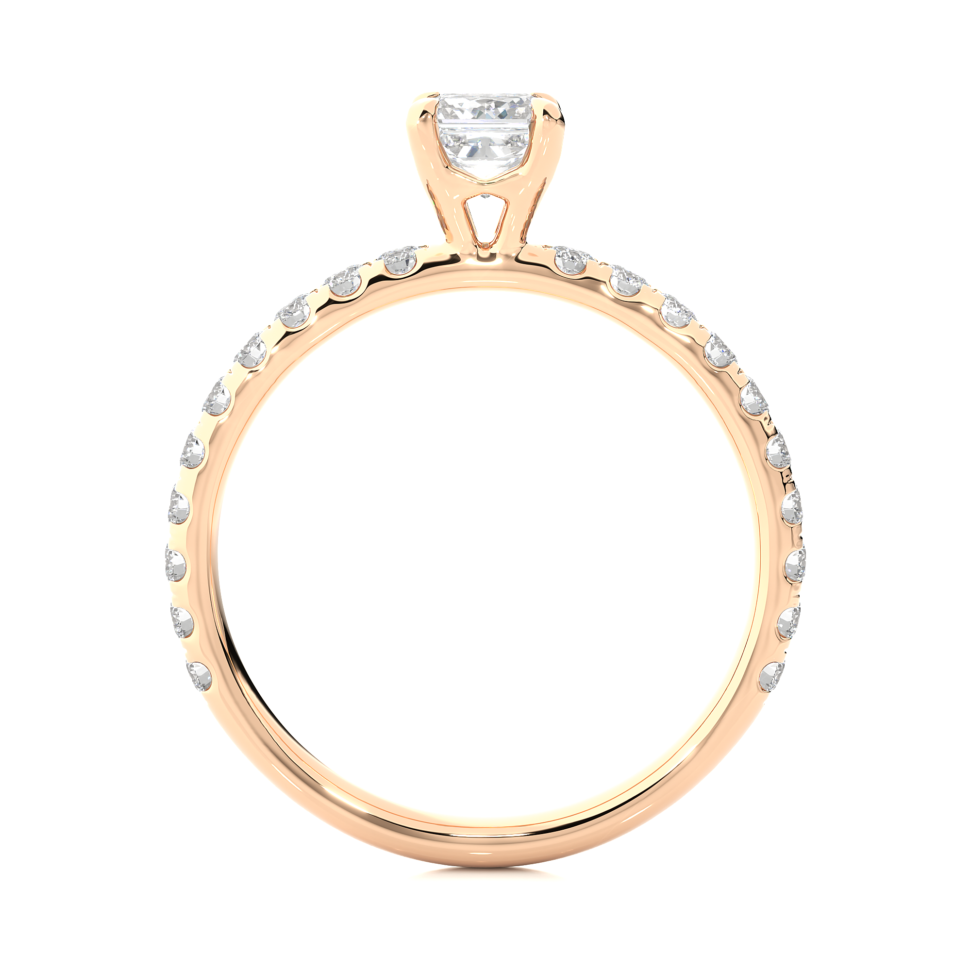 Apex Facet Ring - 0.6 cts princess