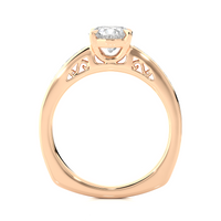 Aura Cascade Ring - 1 ct round