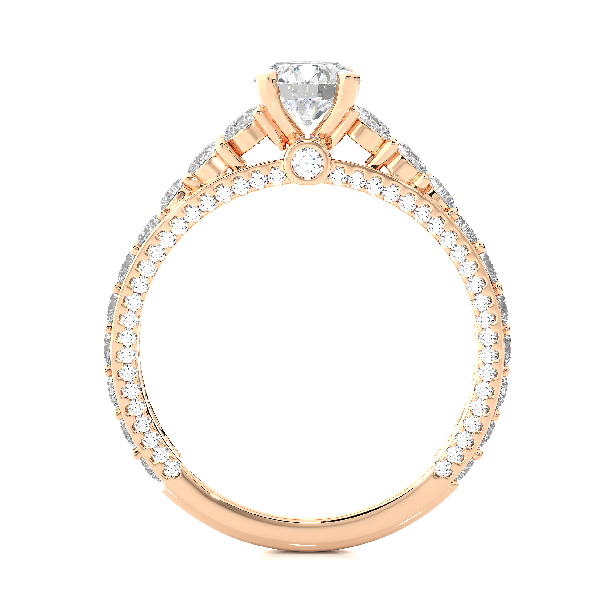 Echelon Spark Ring - 0.6 ct round