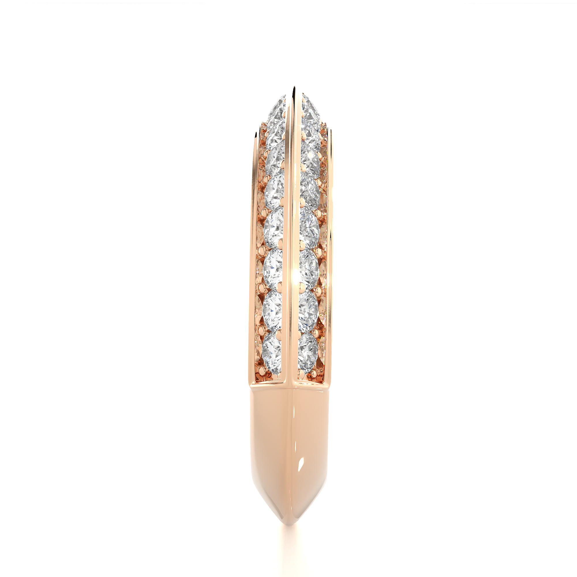 Two-Row Edge Diamond Band