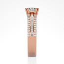 Round with baguettes - 1.5 ct round