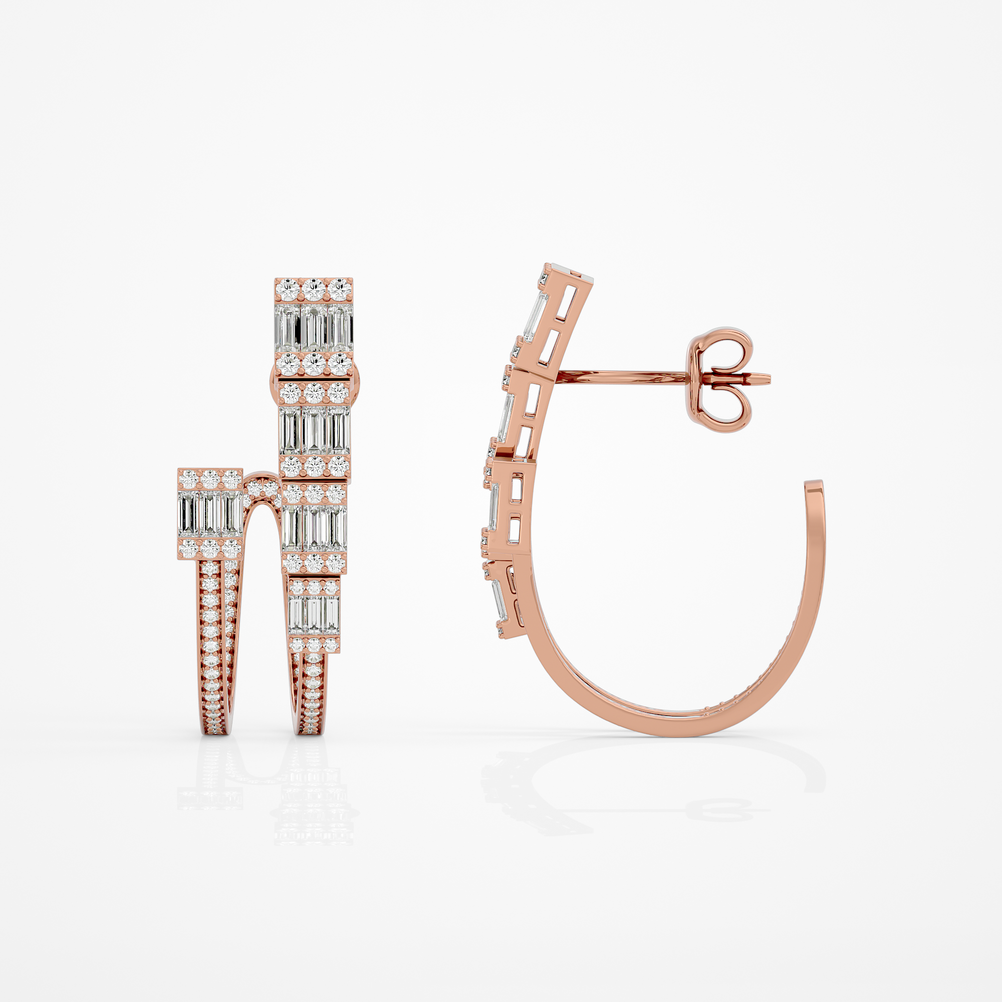 Radiant Baguette Earrings
