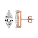 2 ct Marquise studs - Basket setting
