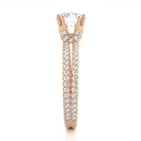 Aurora Twist Ring - 0.8 ct round