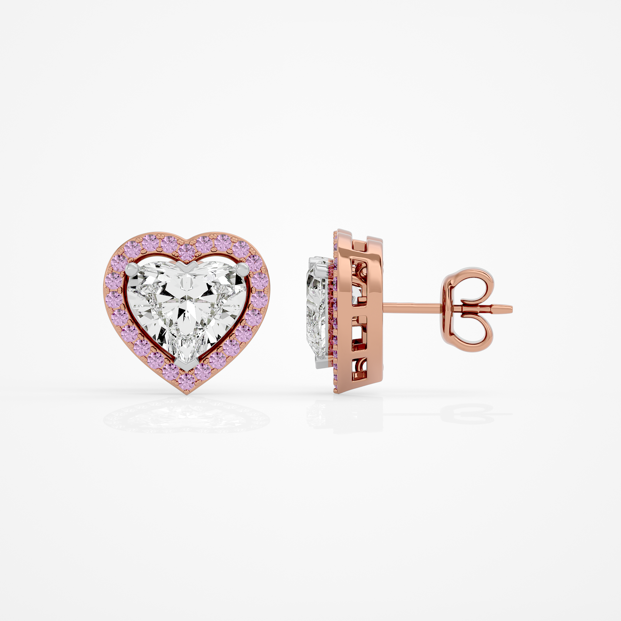Amora Heart Studs