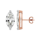 4 ct Marquise studs - Basket studs