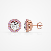 Amora Round Studs - 2.4 Round