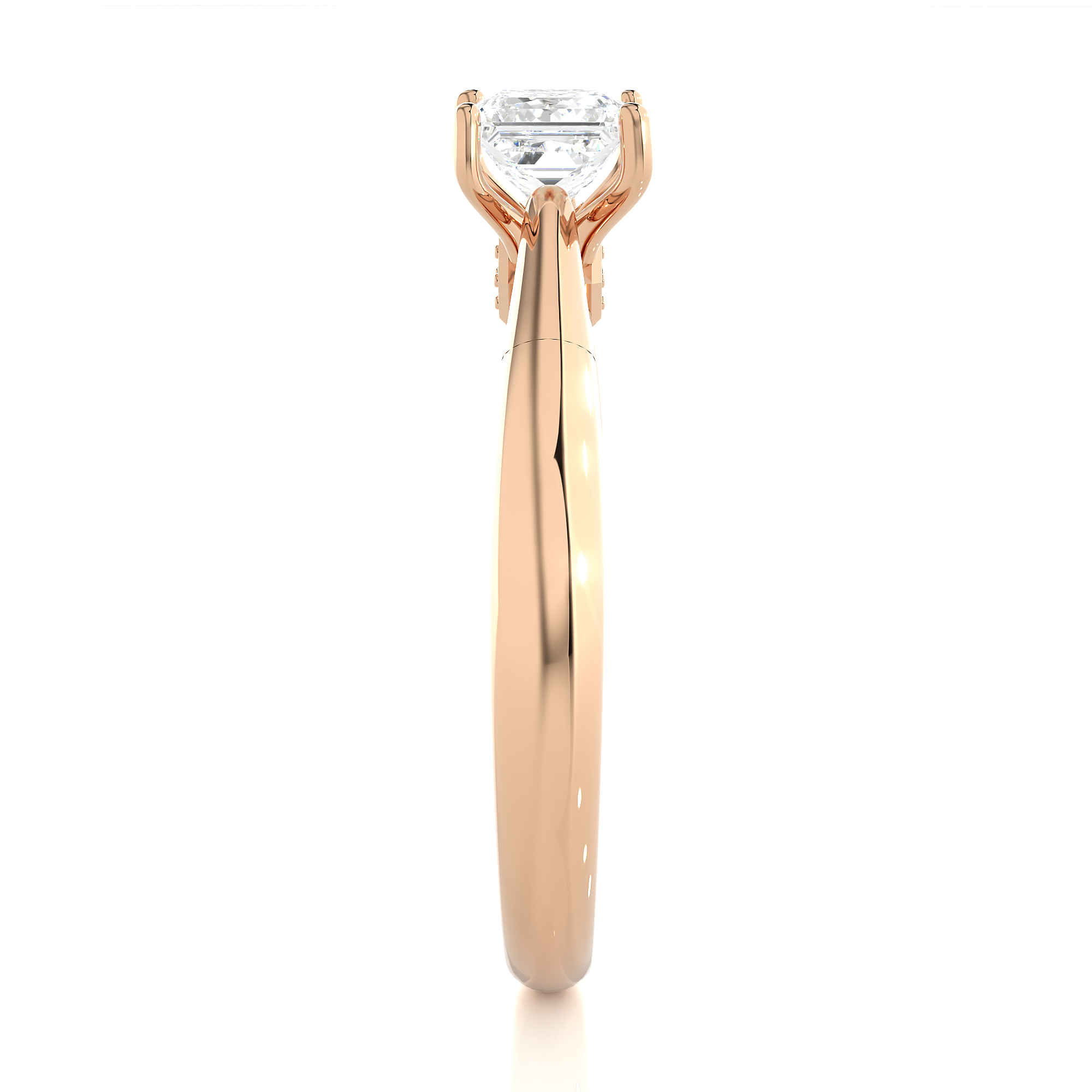 Lunara Ring - 0.8 ct princess