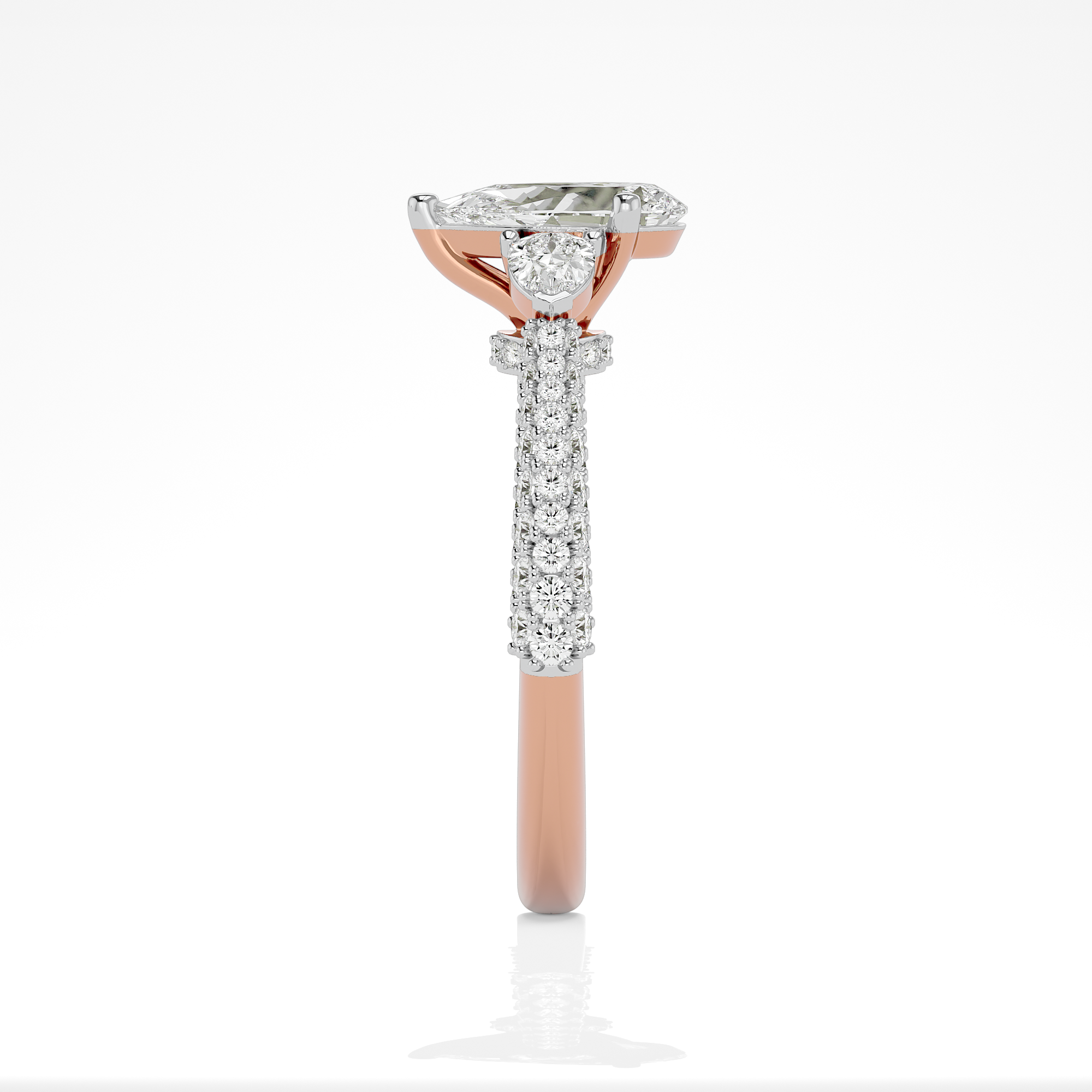 Serene Dewdrop Ring - 1.9 ct Pear