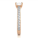 Cushion Cascade Ring - 1.1 ct cushion