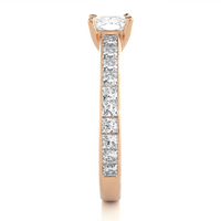 Cushion Cascade Ring - 1.1 ct cushion