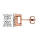 0.5 cts Oval studs - Basket Setting
