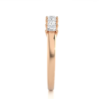 7 Princess-Cut Diamond Band