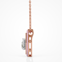 Pink Pear Pendant