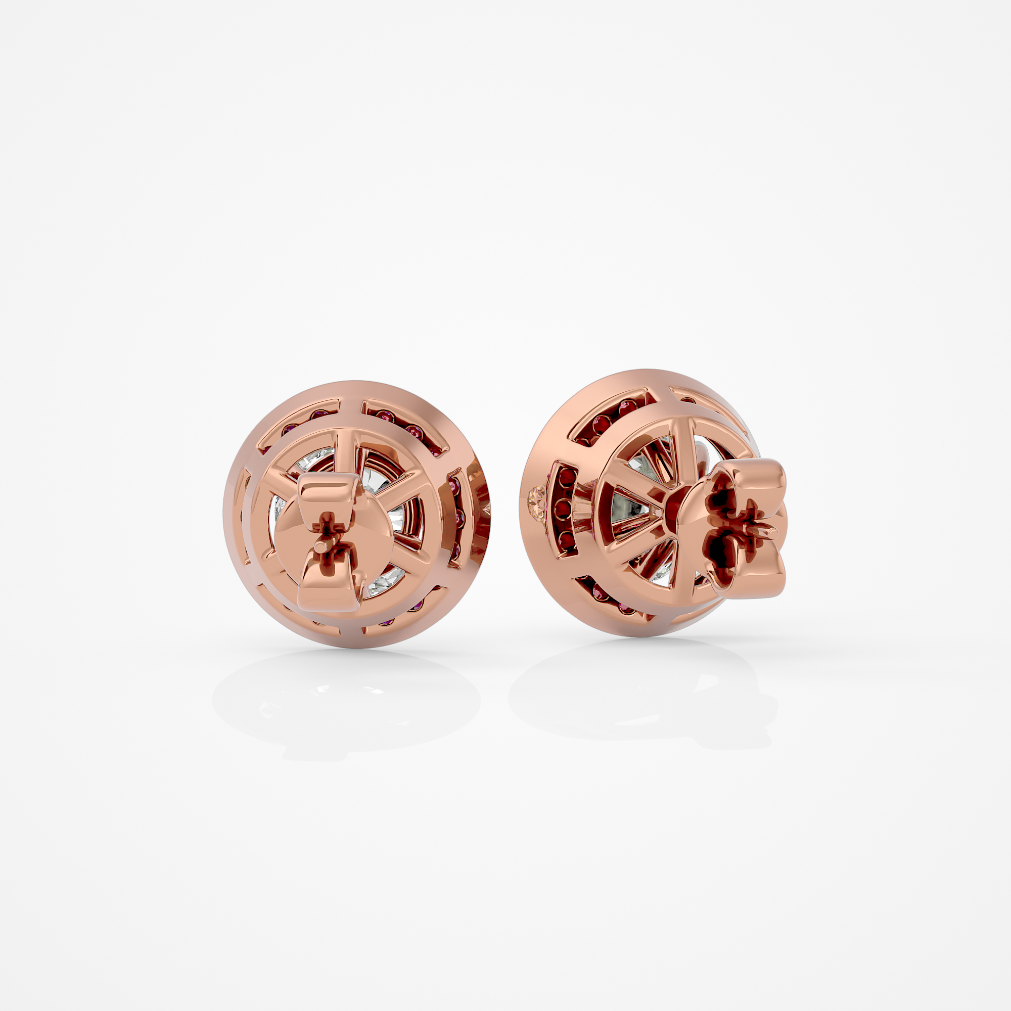 Amora Round Studs - 2.4 Round
