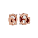 2 ct Oval studs - Basket setting