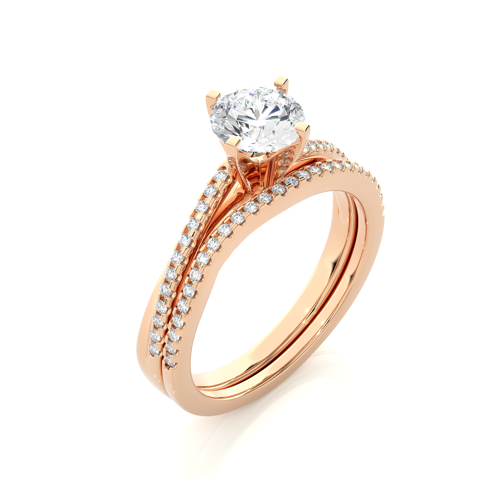 Linear Solitaire Ring - 0.5 ct round