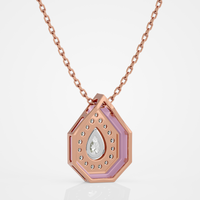 Pink Pear Pendant