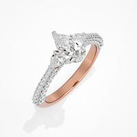 Serene Dewdrop Ring - 1.9 ct Pear