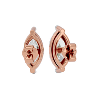 2 ct Marquise studs - Basket setting