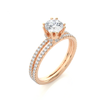 Aurora Twist Ring - 0.8 ct round
