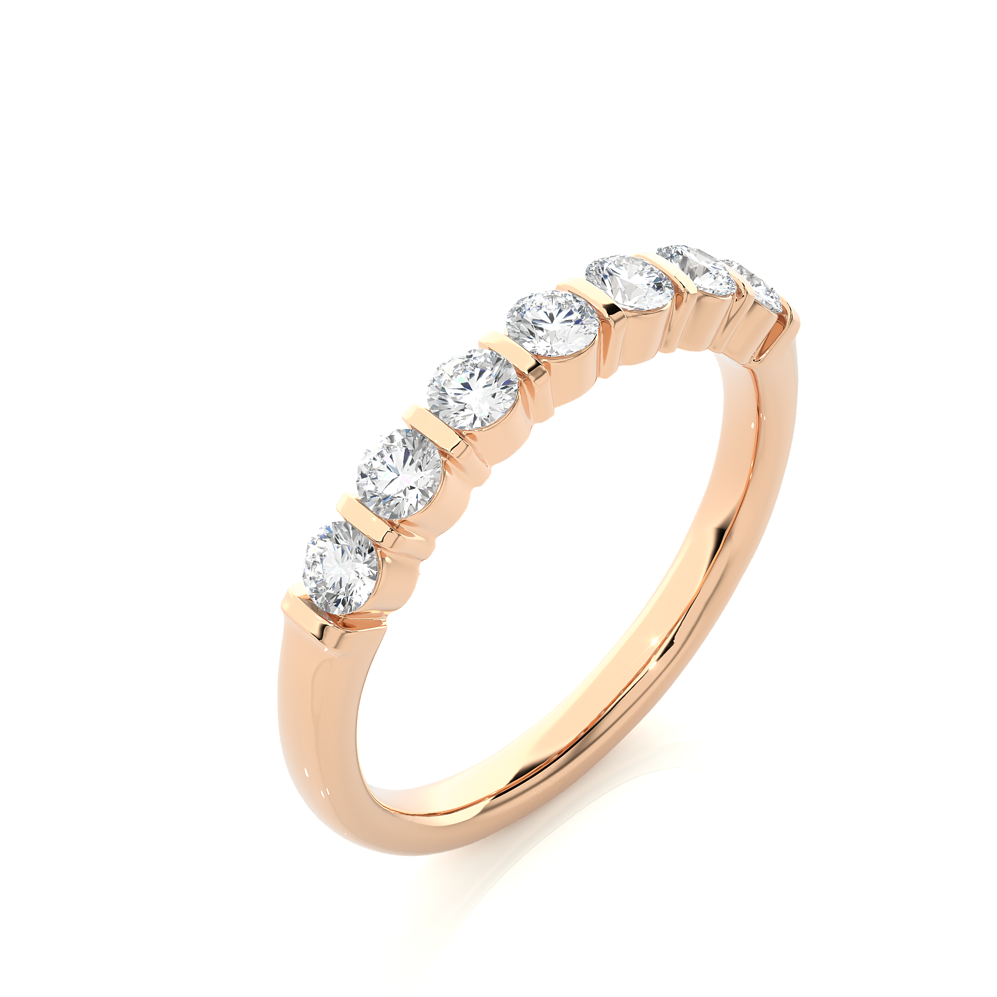 7 Round Brilliant Diamond Band