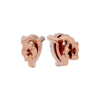 0.5 ct Pear studs - Basket setting