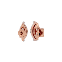 0.5 ct Marquise studs - Basket Setting