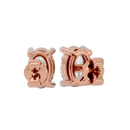 1 ct Oval studs - Basket setting