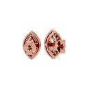 0.5 ct Marquise halo studs - Basket setting
